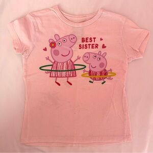 Peppa Pig Pink 'Best Sister' Short Sleeve Tee